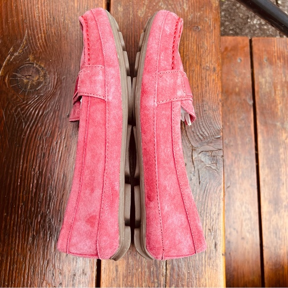 GH BASS & CO CORAL PINK BECKY SUEDE LEATHER LOAFERS SIZE 7  NEW - Picture 7 of 11